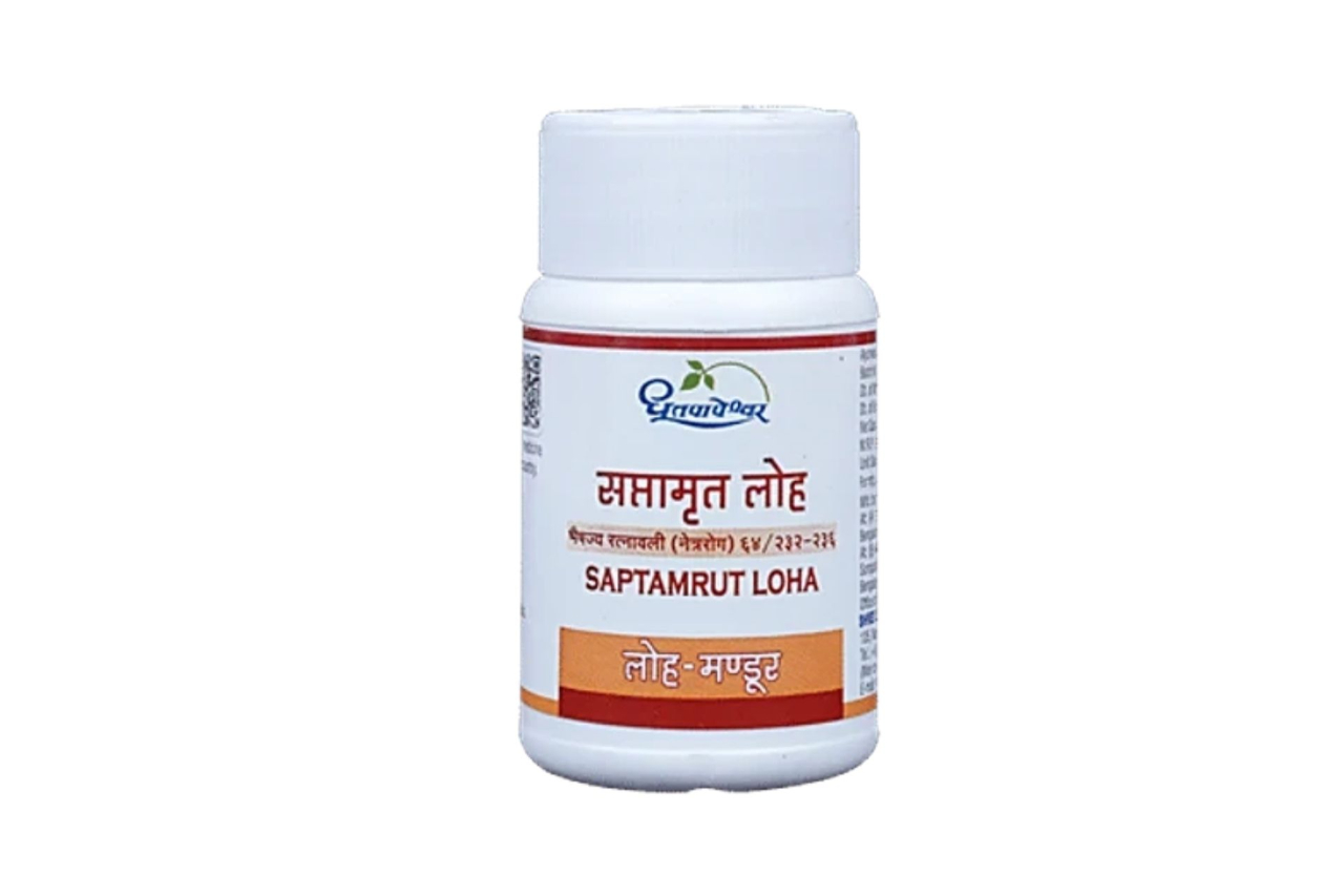 Dhootapapeshwar Saptamrut Loha tablets – Ayurvedic Triphala and Loha Bhasma formulation