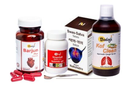 Balaji Ayurvedic BreathCare+ Kit – Sitopaladi Churna, Kof Clean Syrup, Swas Satva and Barjun Plus