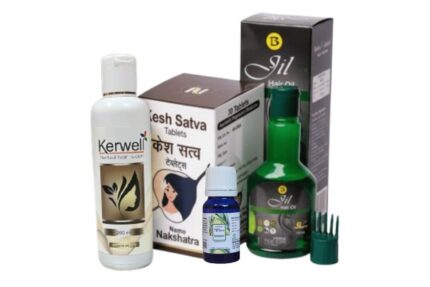 Balaji’s Complete Hair Kit – Jil Hair Oil, Kesh Satva Tablets, Kerwell Shampoo and Rosemary Oil