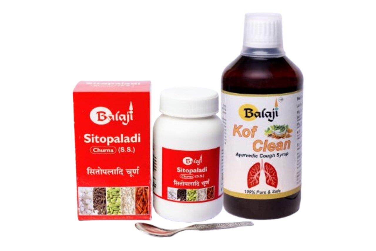 Balaji’s Cough & Cold Care Kit Balaji’s Cough & Cold Care Kit with Sitopaladi Churna and Kof Clean Syrup