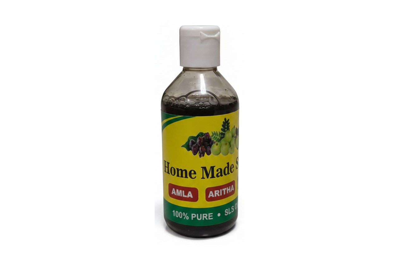 Balaji's Homemade Shampoo Balaji’s Homemade Shampoo bottle – herbal Amla and Aritha SLS-free shampoo