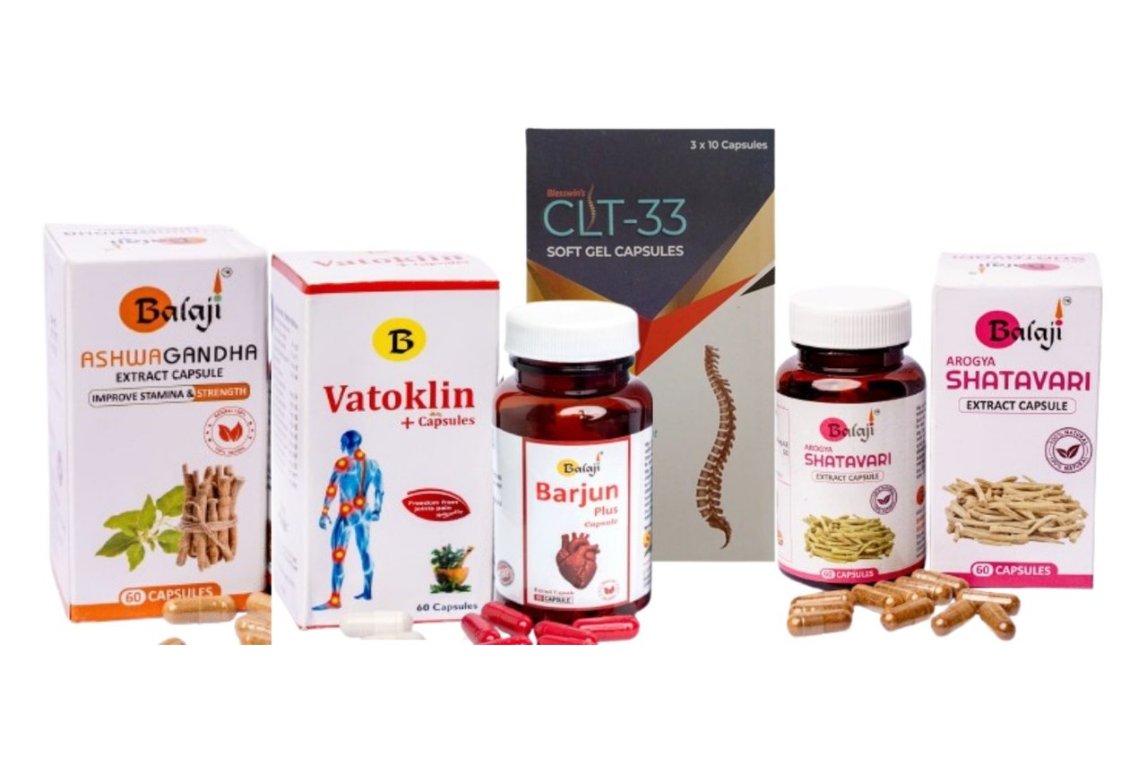 Balaji’s SpineStrength+ Kit – five Ayurvedic capsules for back pain and spine support